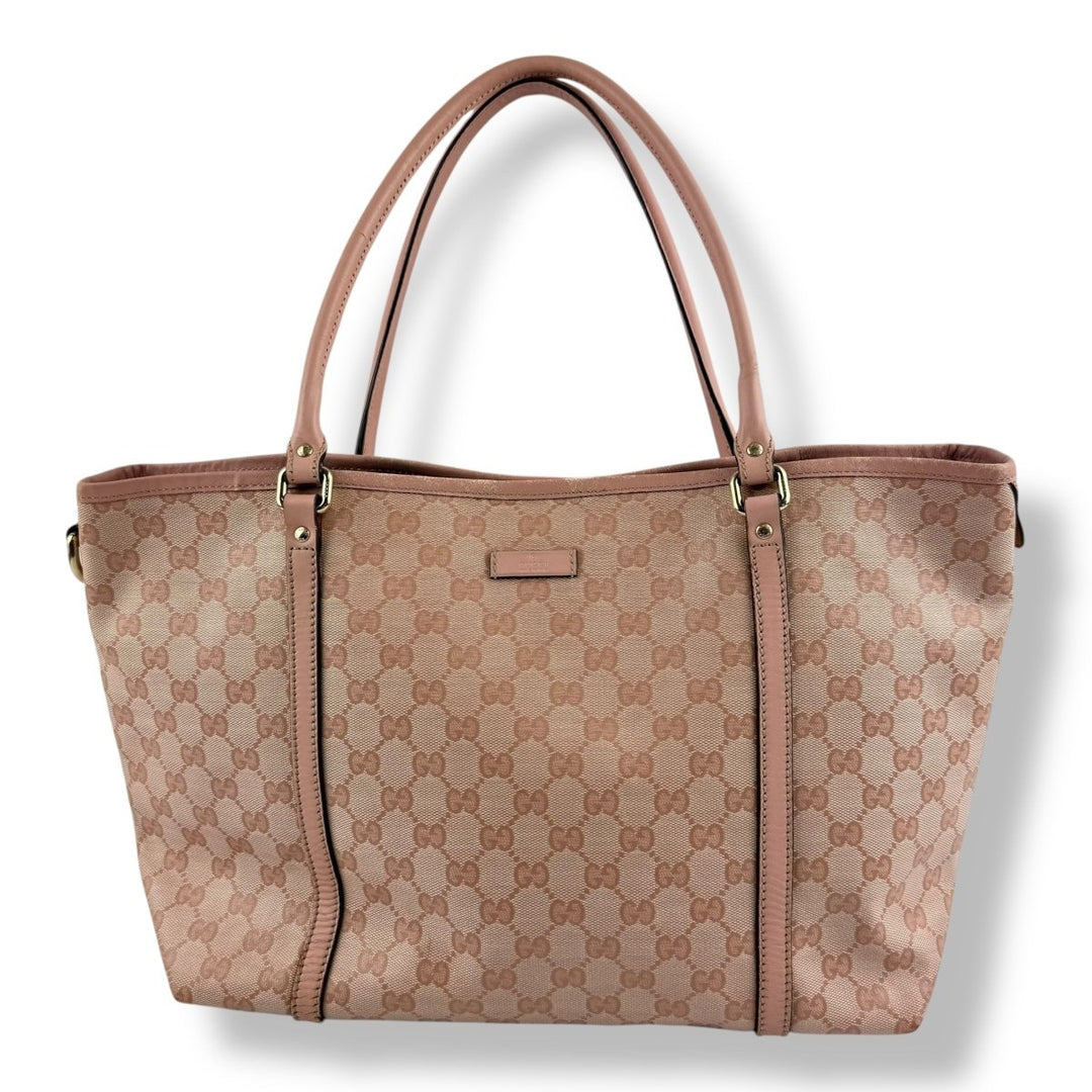 Gucci Crystal Pink GG Monogram Tote Handbag - Lux Central