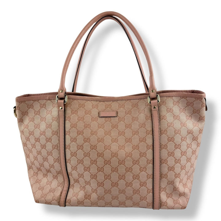 Gucci Crystal Pink GG Monogram Tote Handbag - Lux Central