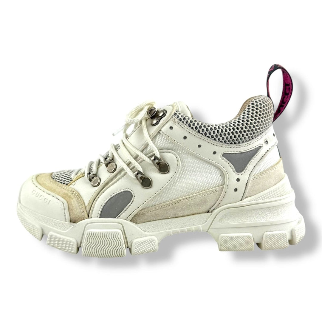 Gucci Flashtrek White Sneakers UK 5.5 / EU 38.5 - Lux Central