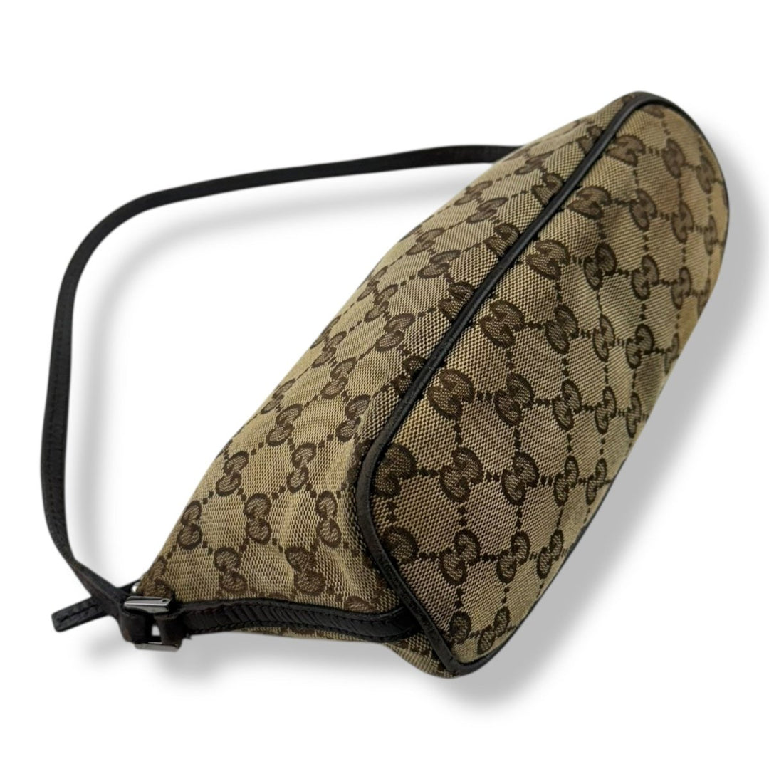 Gucci GG Beige Boat Mini Pochette Handbag - Lux Central