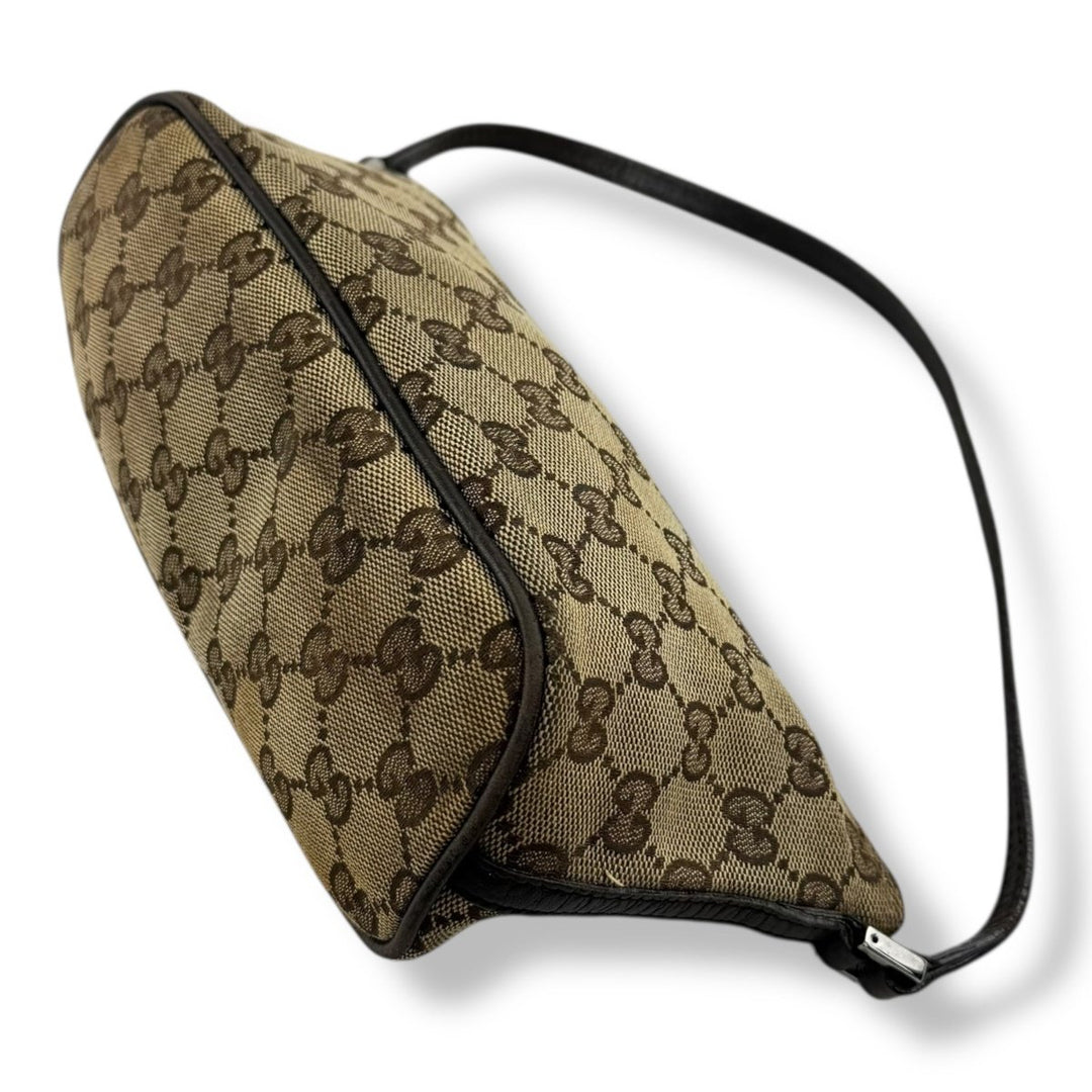 Gucci GG Beige Boat Mini Pochette Handbag - Lux Central