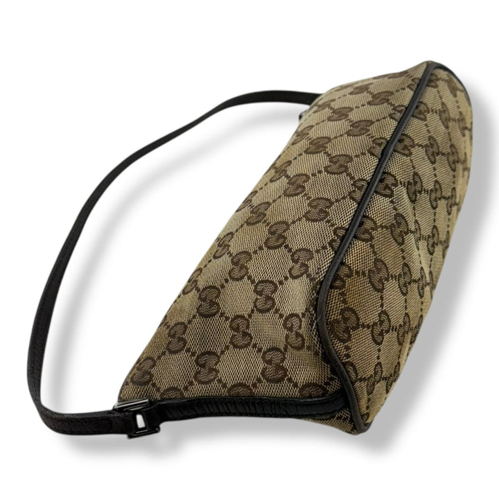 Gucci GG Beige Boat Mini Pochette Handbag - Lux Central