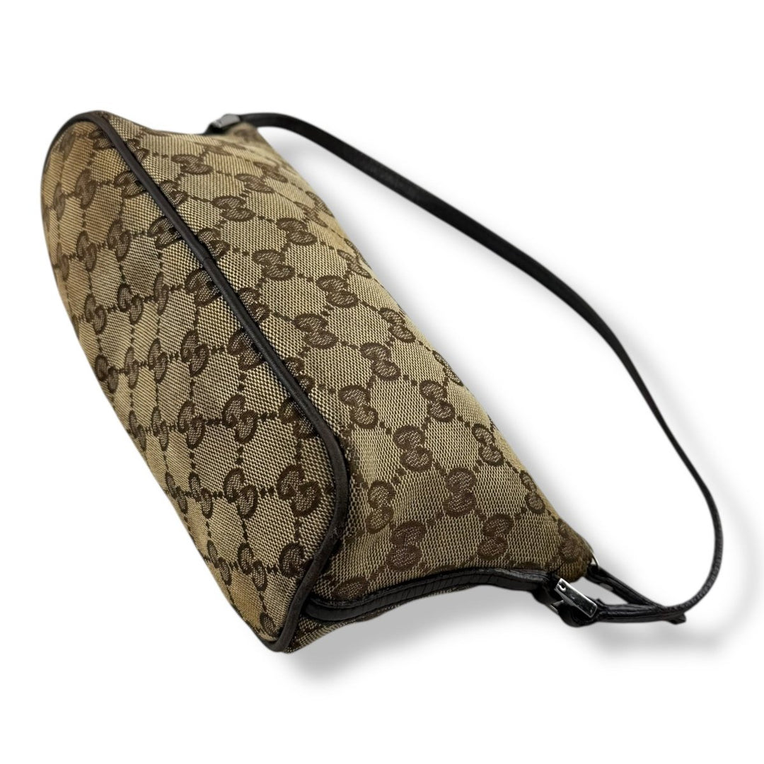 Gucci GG Beige Boat Mini Pochette Handbag - Lux Central