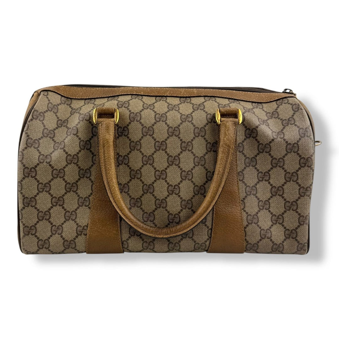 Gucci GG Beige Boston Canvas Bag - Lux Central