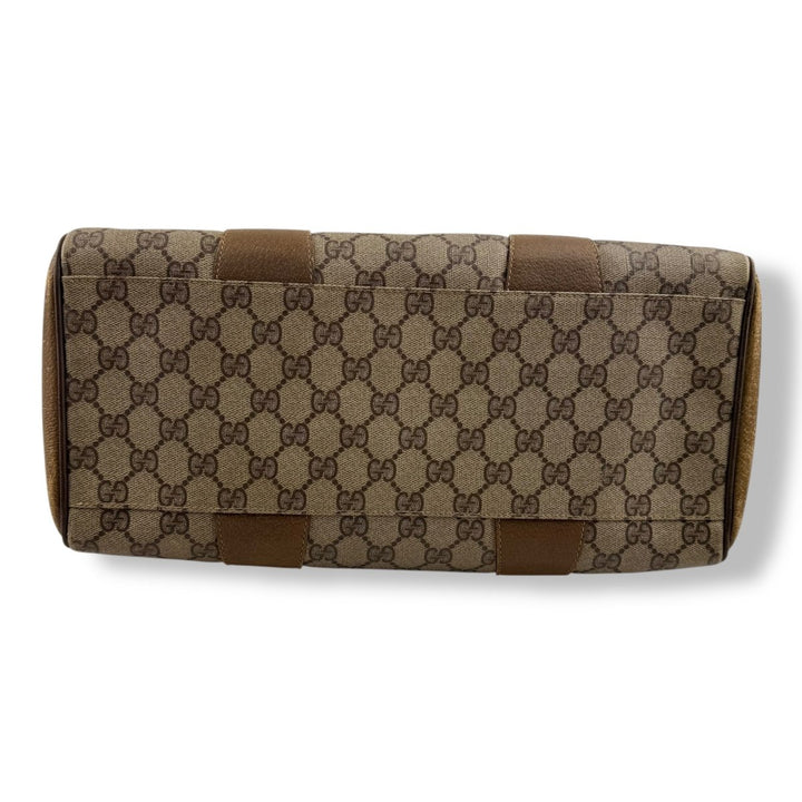 Gucci GG Beige Boston Canvas Bag - Lux Central