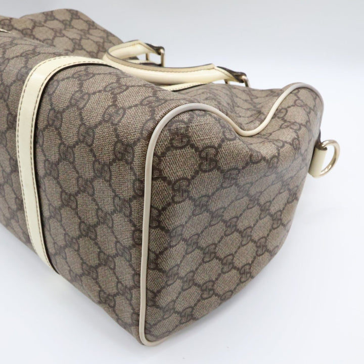 Gucci GG Beige Boston Duffle Handbag - Lux Central