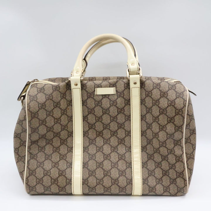 Gucci GG Beige Boston Duffle Handbag - Lux Central