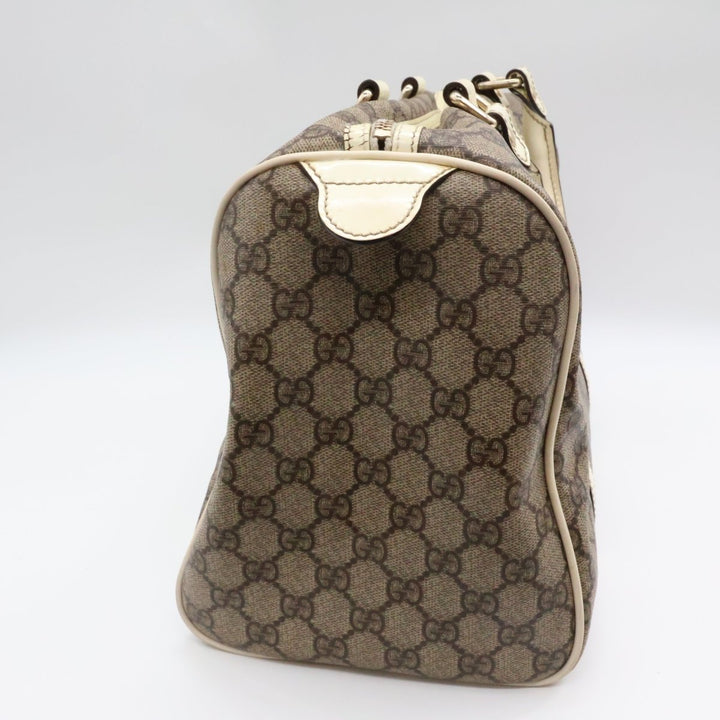 Gucci GG Beige Boston Duffle Handbag - Lux Central