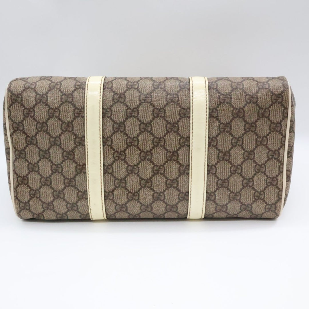 Gucci GG Beige Boston Duffle Handbag - Lux Central