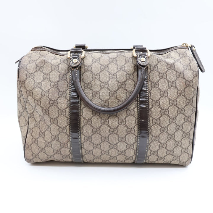 Gucci GG Beige Boston Duffle Handbag - Lux Central
