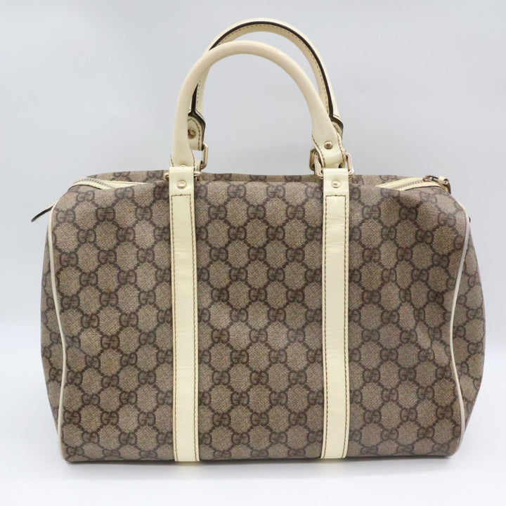 Gucci GG Beige Boston Duffle Handbag - Lux Central