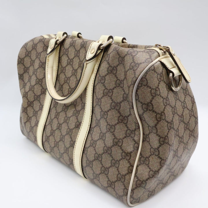 Gucci GG Beige Boston Duffle Handbag - Lux Central