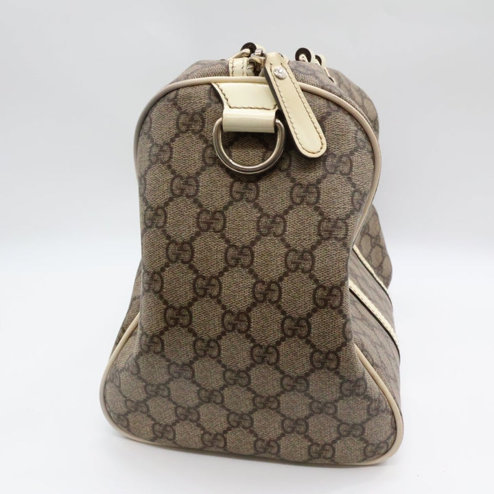 Gucci GG Beige Boston Duffle Handbag - Lux Central