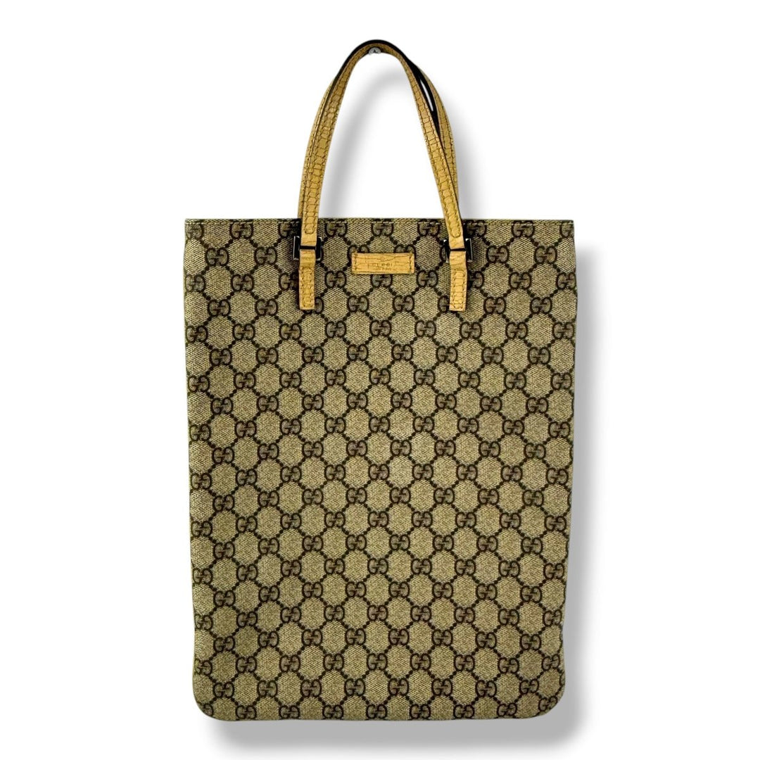 Gucci GG Beige / Brown Top Handle Bag - Lux Central