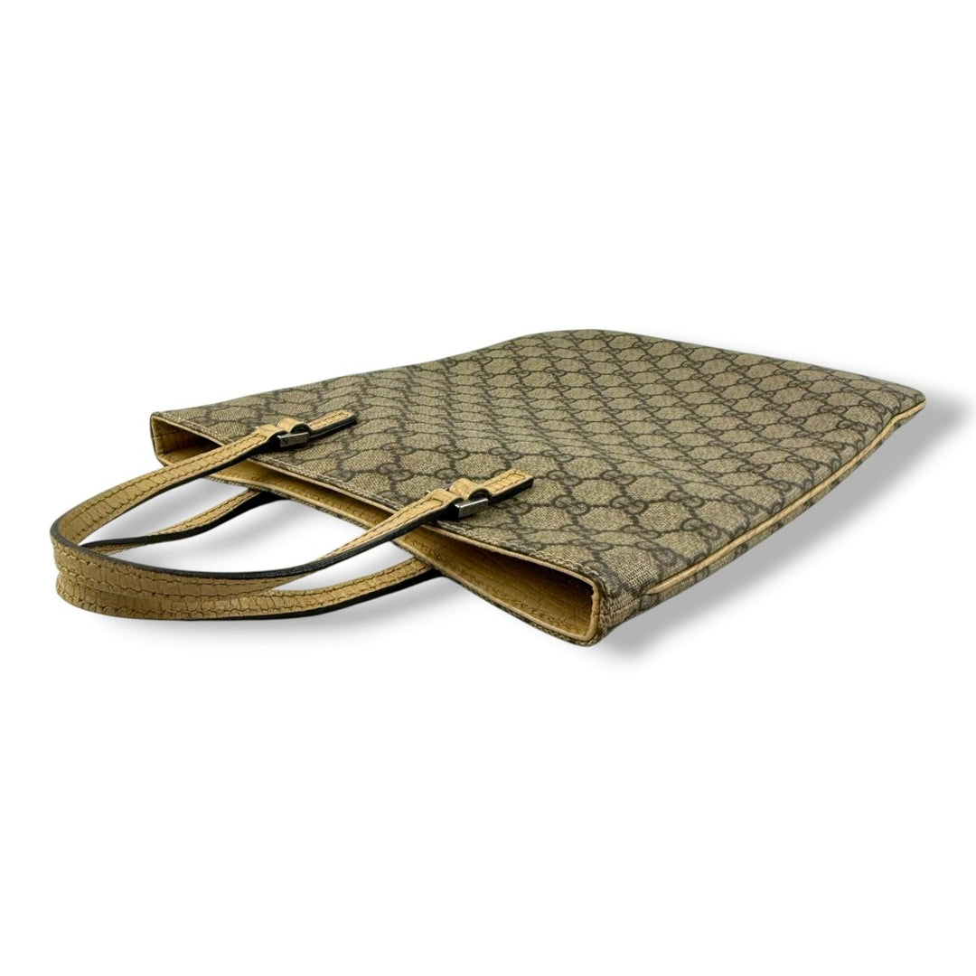 Gucci GG Beige / Brown Top Handle Bag - Lux Central