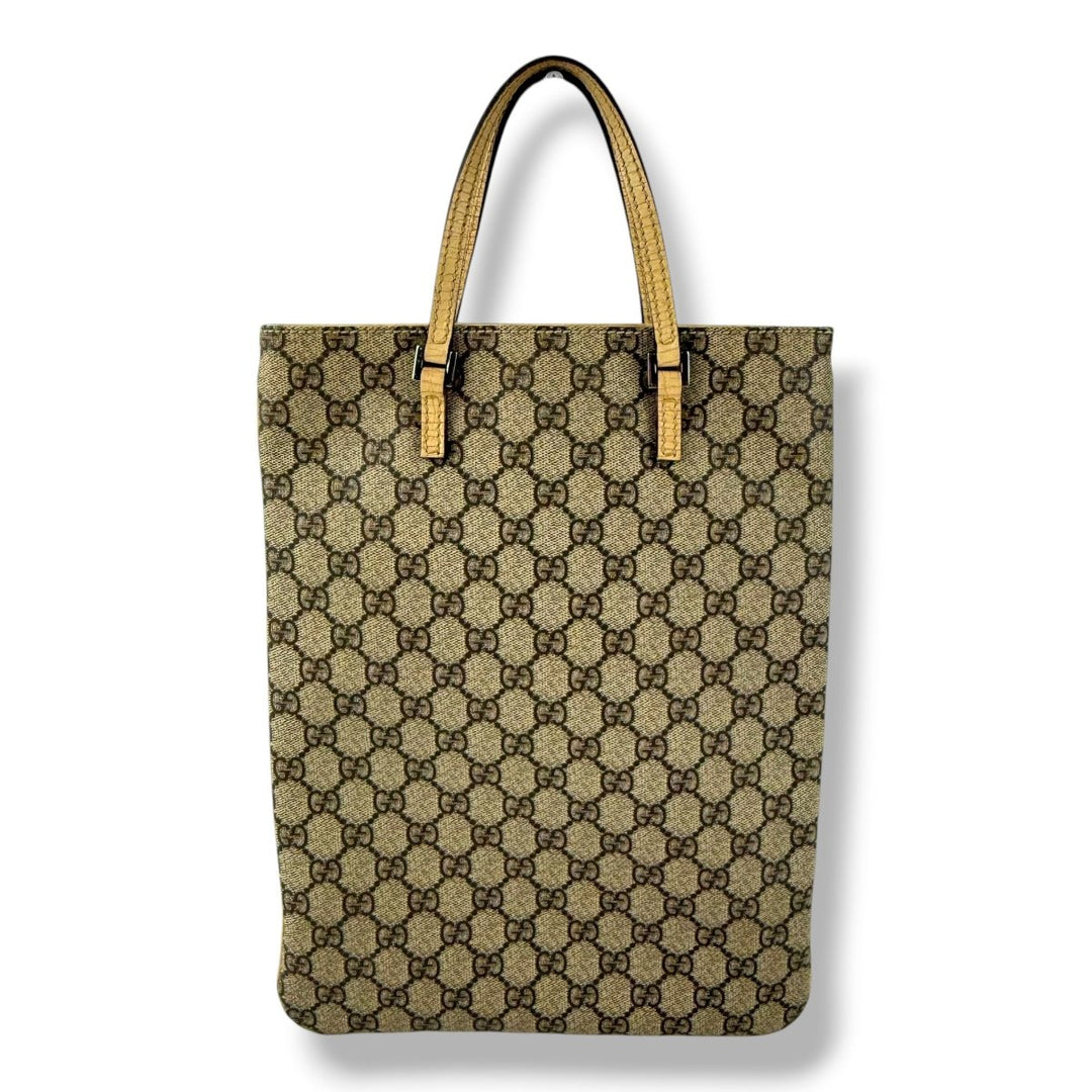 Gucci GG Beige / Brown Top Handle Bag - Lux Central