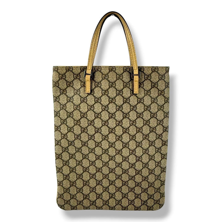 Gucci GG Beige / Brown Top Handle Bag - Lux Central