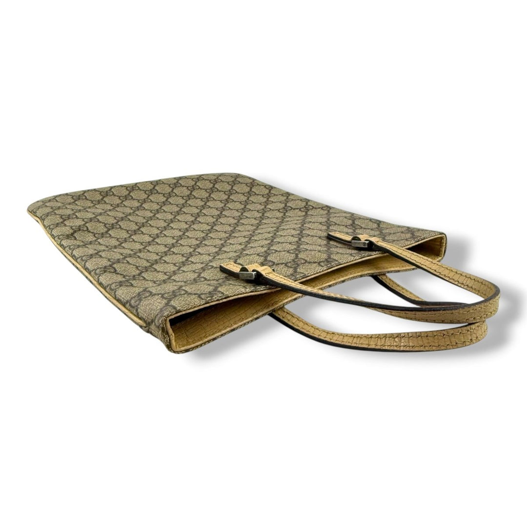 Gucci GG Beige / Brown Top Handle Bag - Lux Central