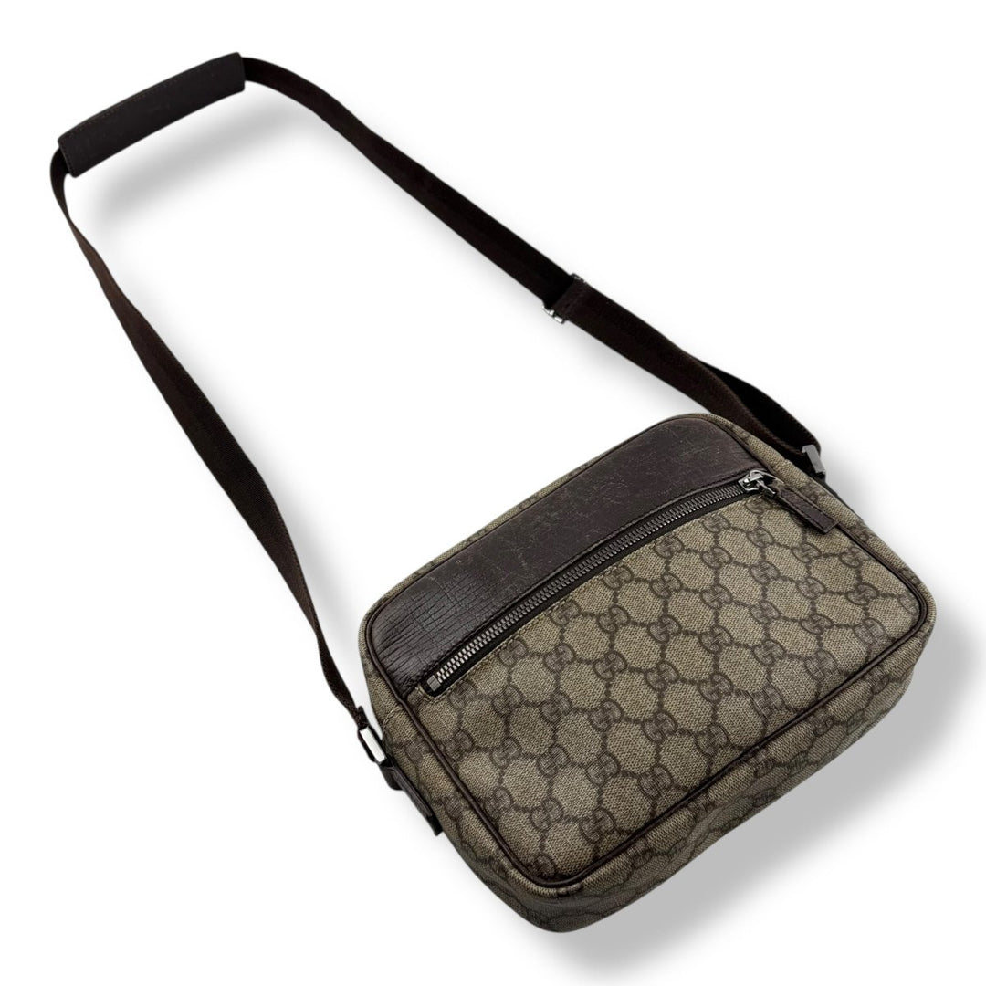 Gucci GG Beige Canvas Crossbody Bag - Lux Central