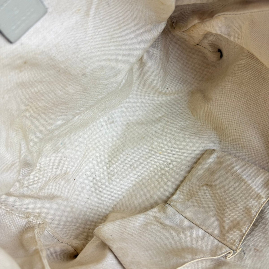Gucci GG Beige Canvas Heart Tote Handbag - Lux Central