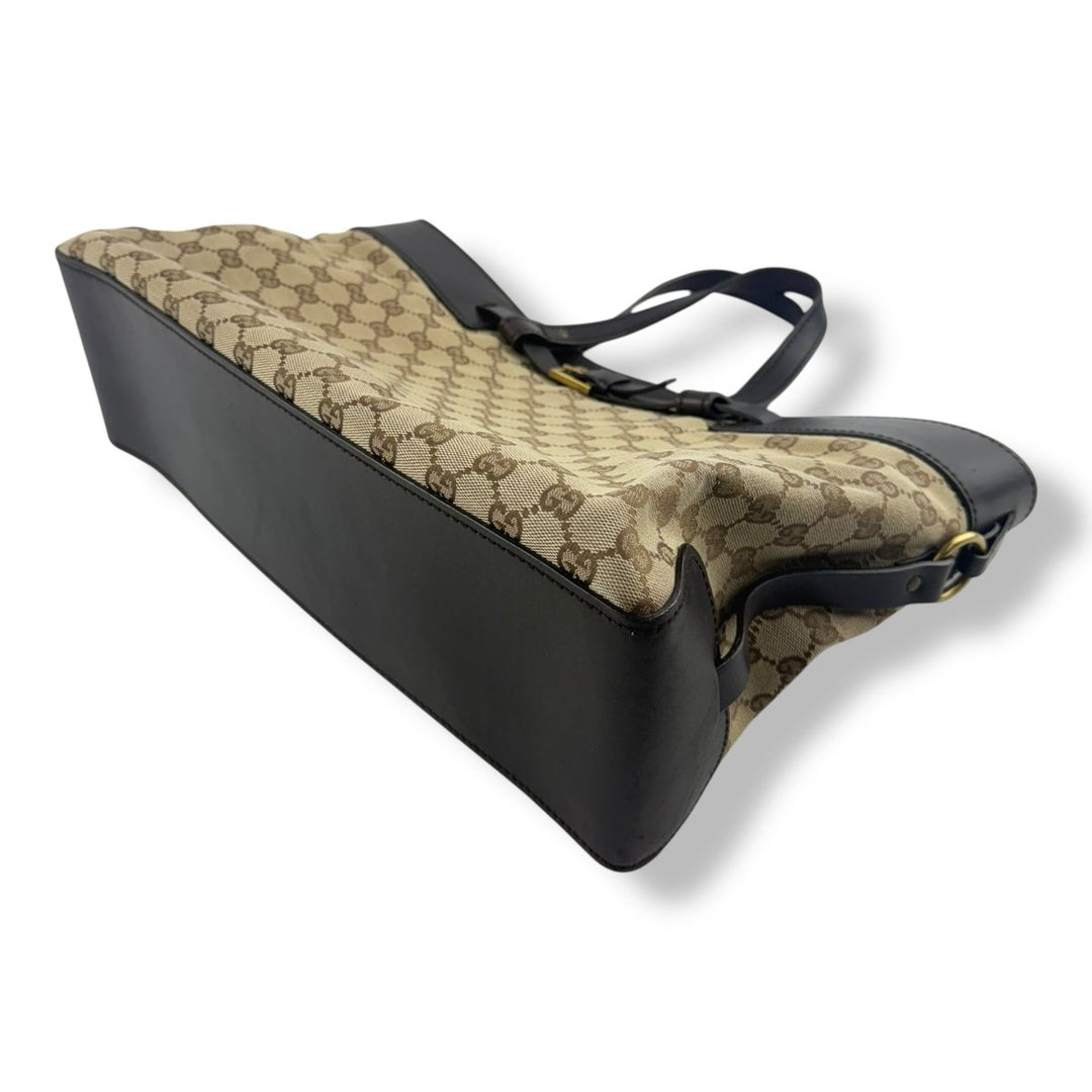 Gucci GG Beige Canvas Monogram Weekender Belt Bag - Lux Central