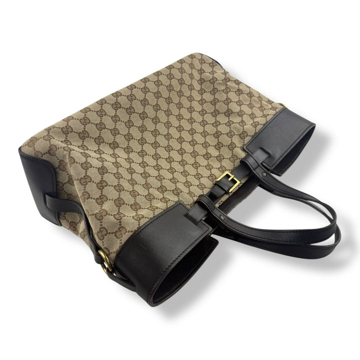Gucci GG Beige Canvas Monogram Weekender Belt Bag - Lux Central