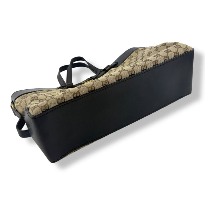 Gucci GG Beige Canvas Monogram Weekender Belt Bag - Lux Central
