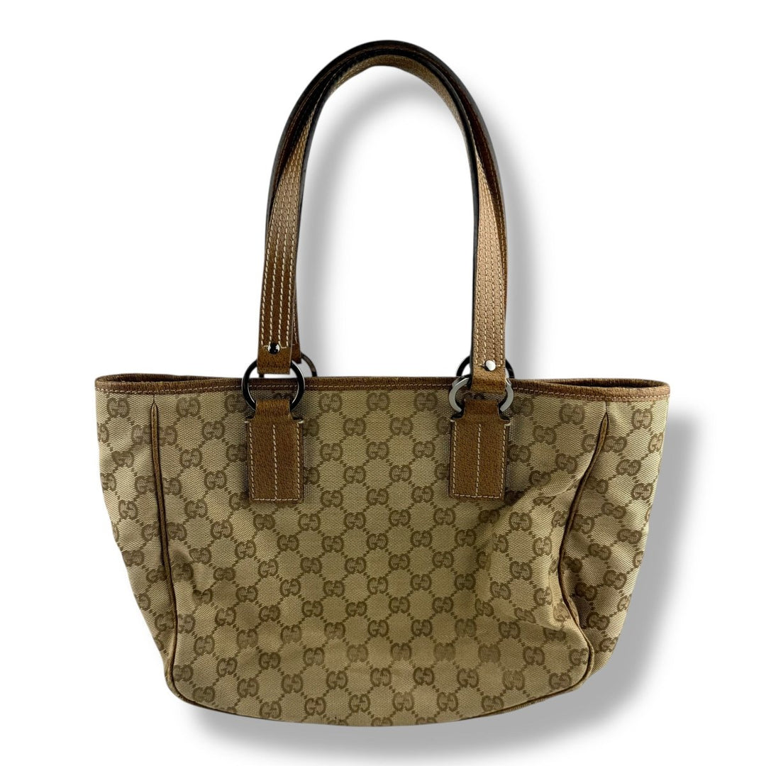 Gucci GG Beige Canvas Tote Bag - Lux Central