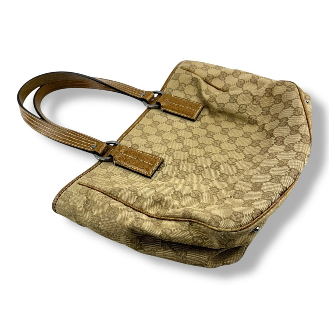 Gucci GG Beige Canvas Tote Bag - Lux Central