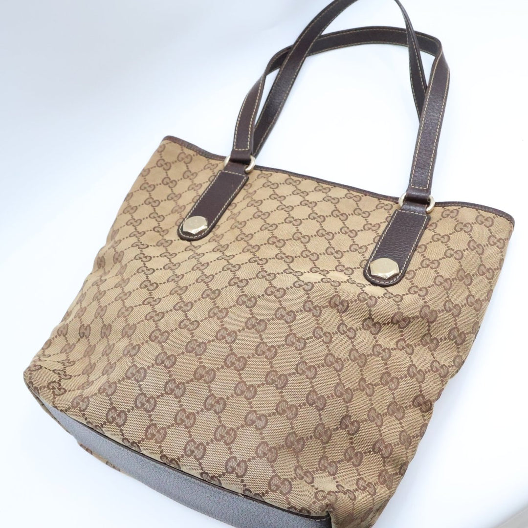 Gucci GG Beige Charmy Tote Handbag - Lux Central