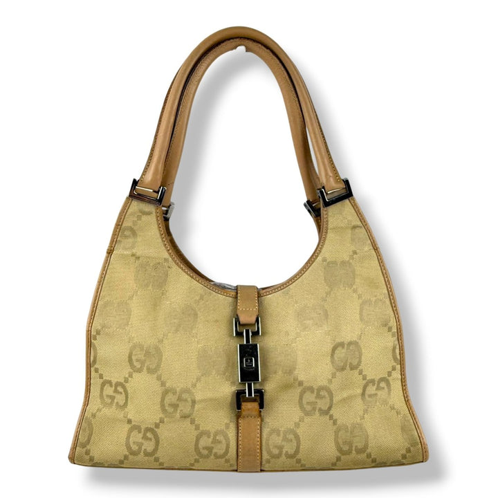 Gucci GG Beige Jackie Shoulder Handbag - Lux Central
