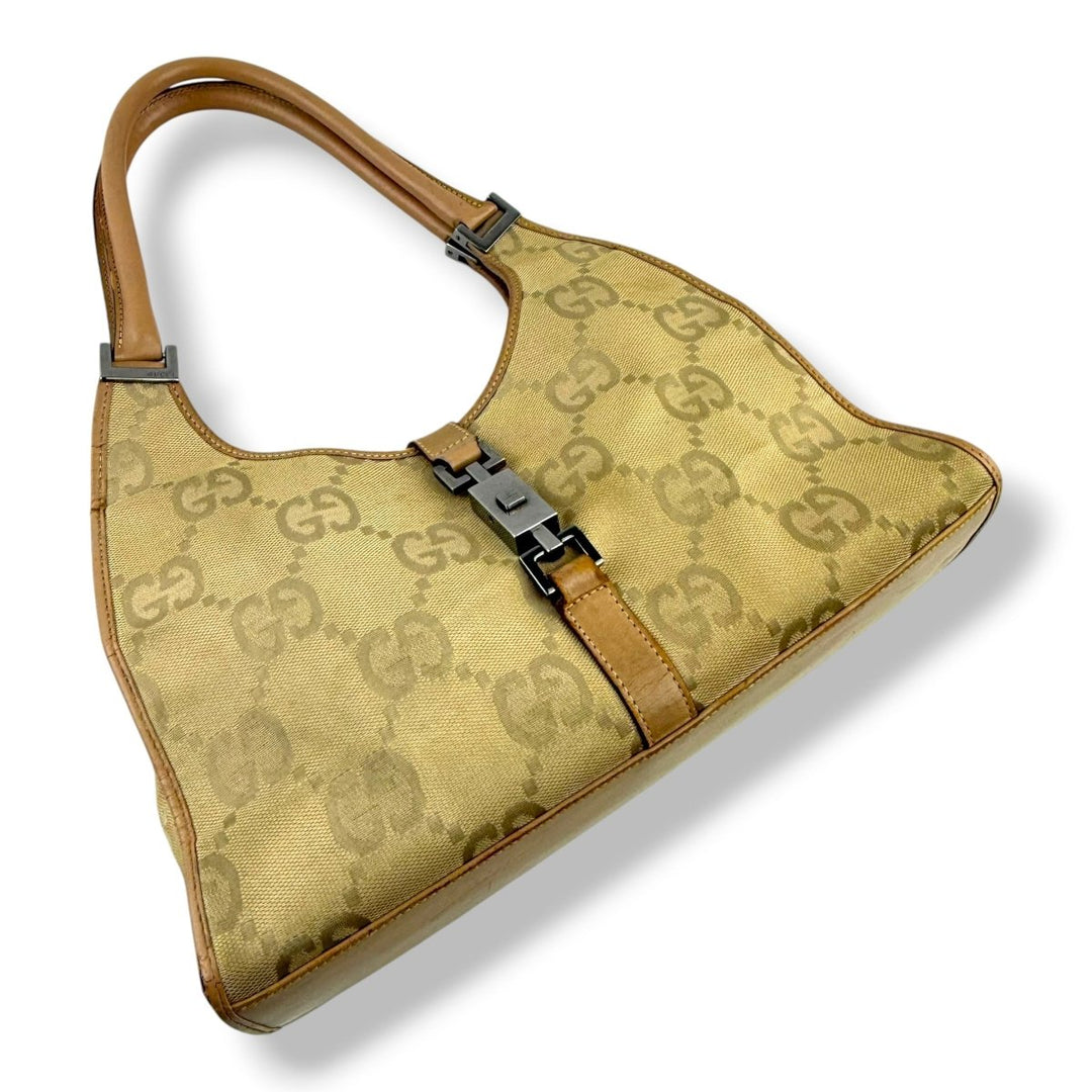 Gucci GG Beige Jackie Shoulder Handbag - Lux Central