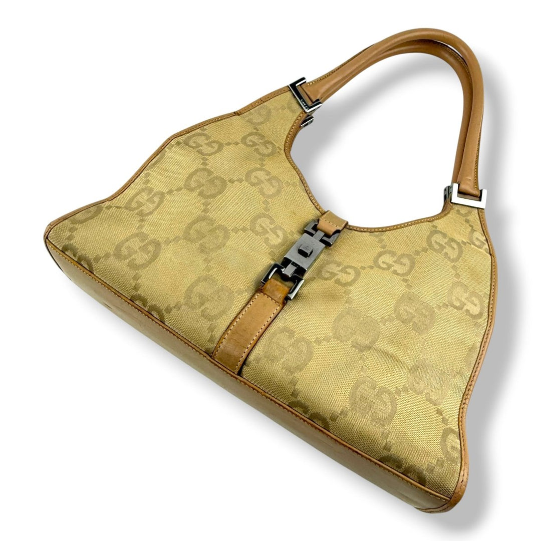 Gucci GG Beige Jackie Shoulder Handbag - Lux Central