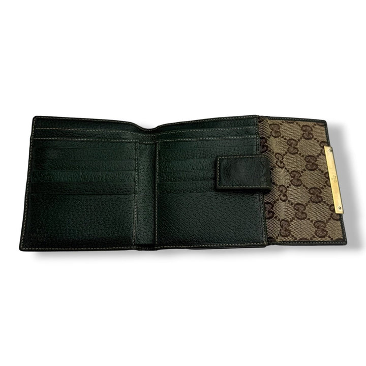 Gucci GG Beige Monogram Bifold Purse - Lux Central
