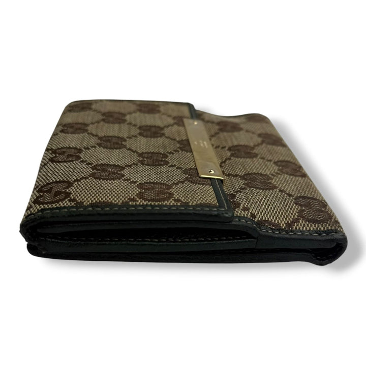 Gucci GG Beige Monogram Bifold Purse - Lux Central