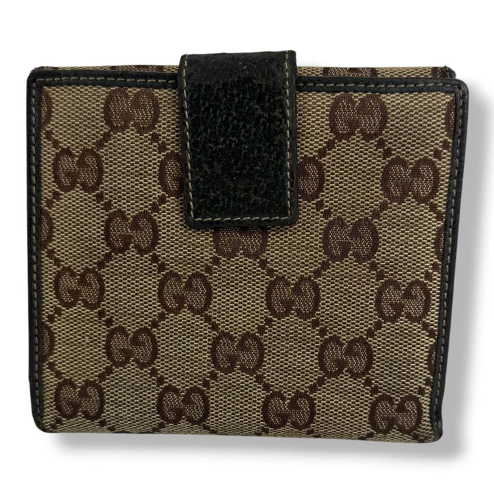 Gucci GG Beige Monogram Bifold Purse - Lux Central