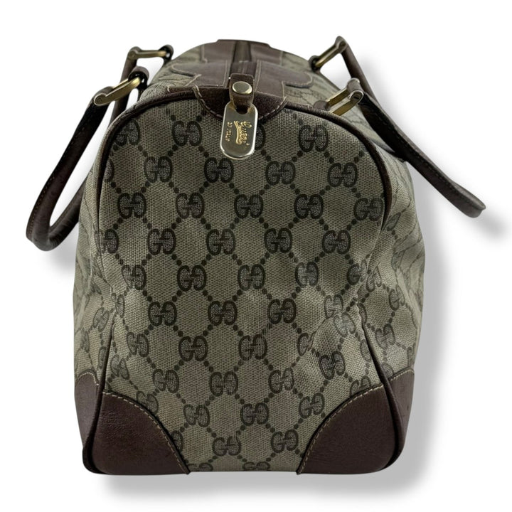 Gucci GG Beige Monogram Canvas Joy Boston Handbag - Lux Central