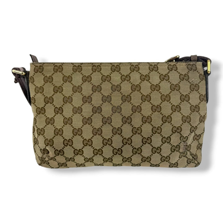 Gucci GG Beige Monogram Crossbody Bag - Lux Central