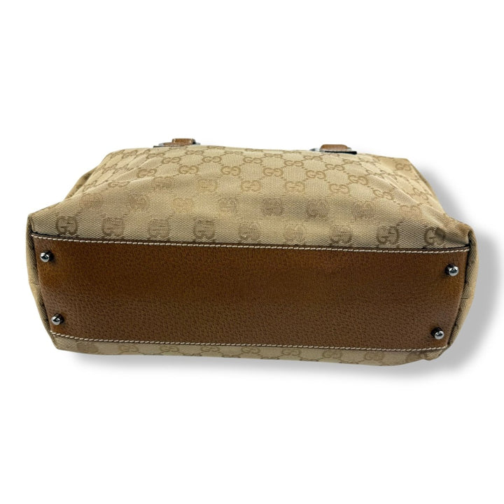 Gucci GG Beige Monogram Handbag - Lux Central