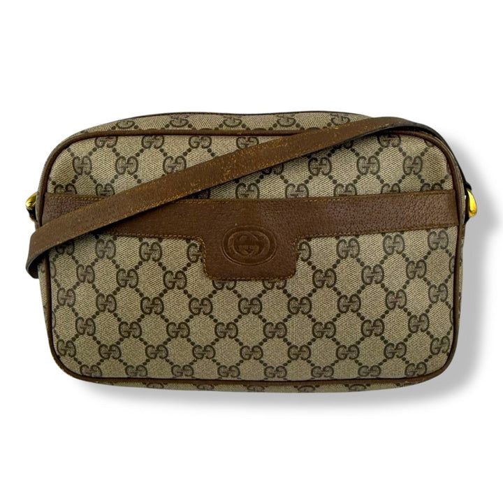 Gucci GG Beige Monogram Shoulder Crossbody Bag - Lux Central