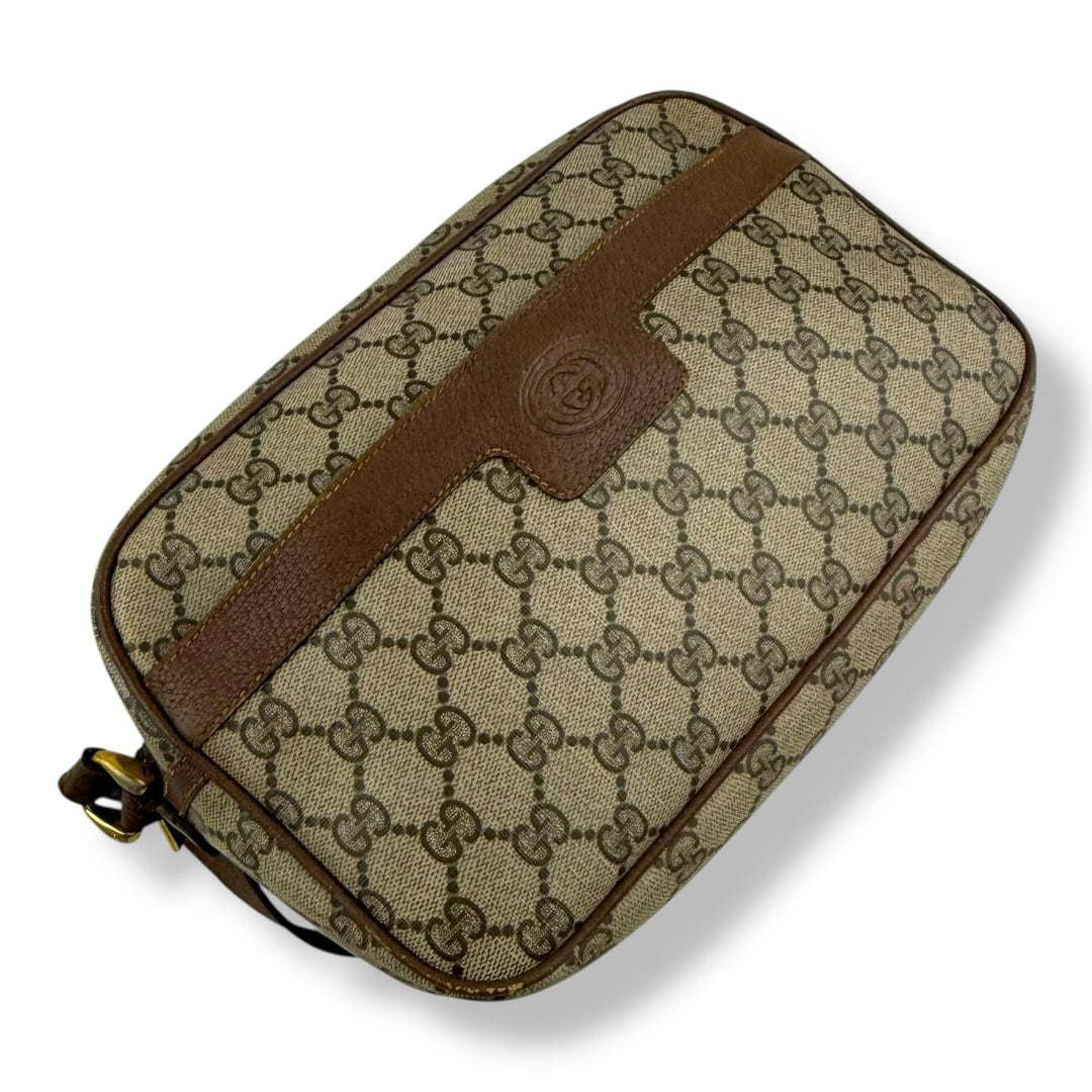 Gucci GG Beige Monogram Shoulder Crossbody Bag - Lux Central