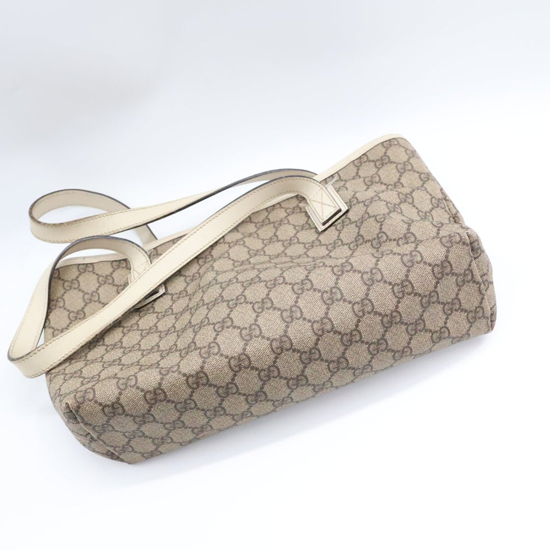 Gucci GG Beige Supreme Canvas Tote Bag - Lux Central