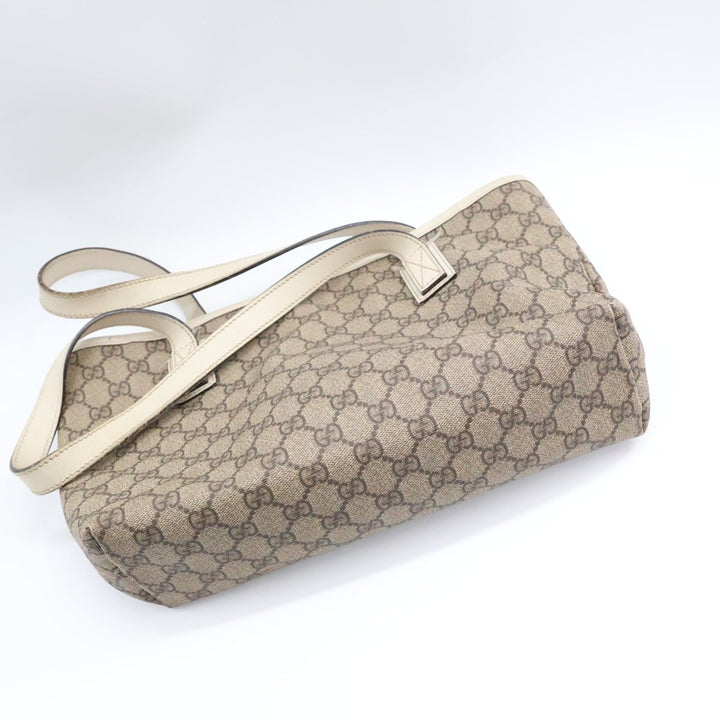 Gucci GG Beige Supreme Canvas Tote Bag - Lux Central