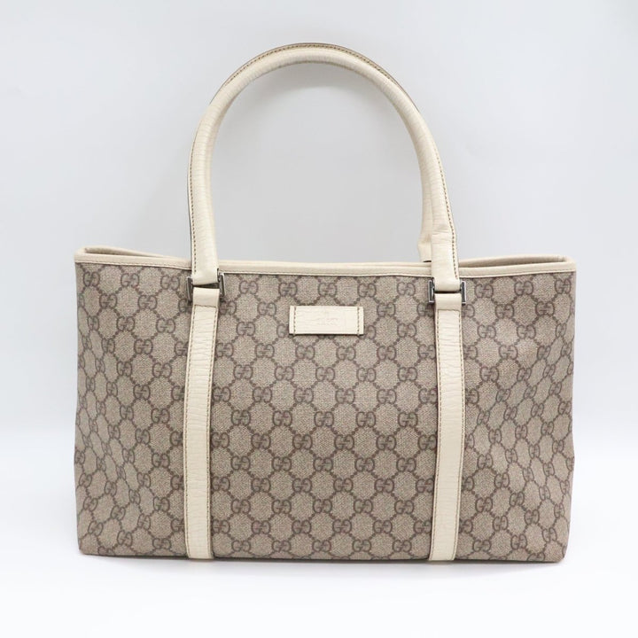 Gucci GG Beige Supreme Canvas Tote Bag - Lux Central