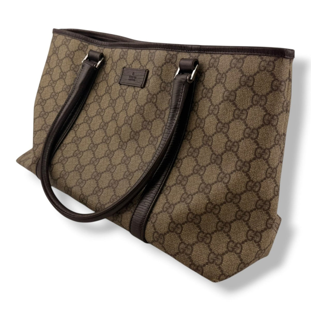 Gucci GG Beige Supreme Canvas Tote Bag - Lux Central