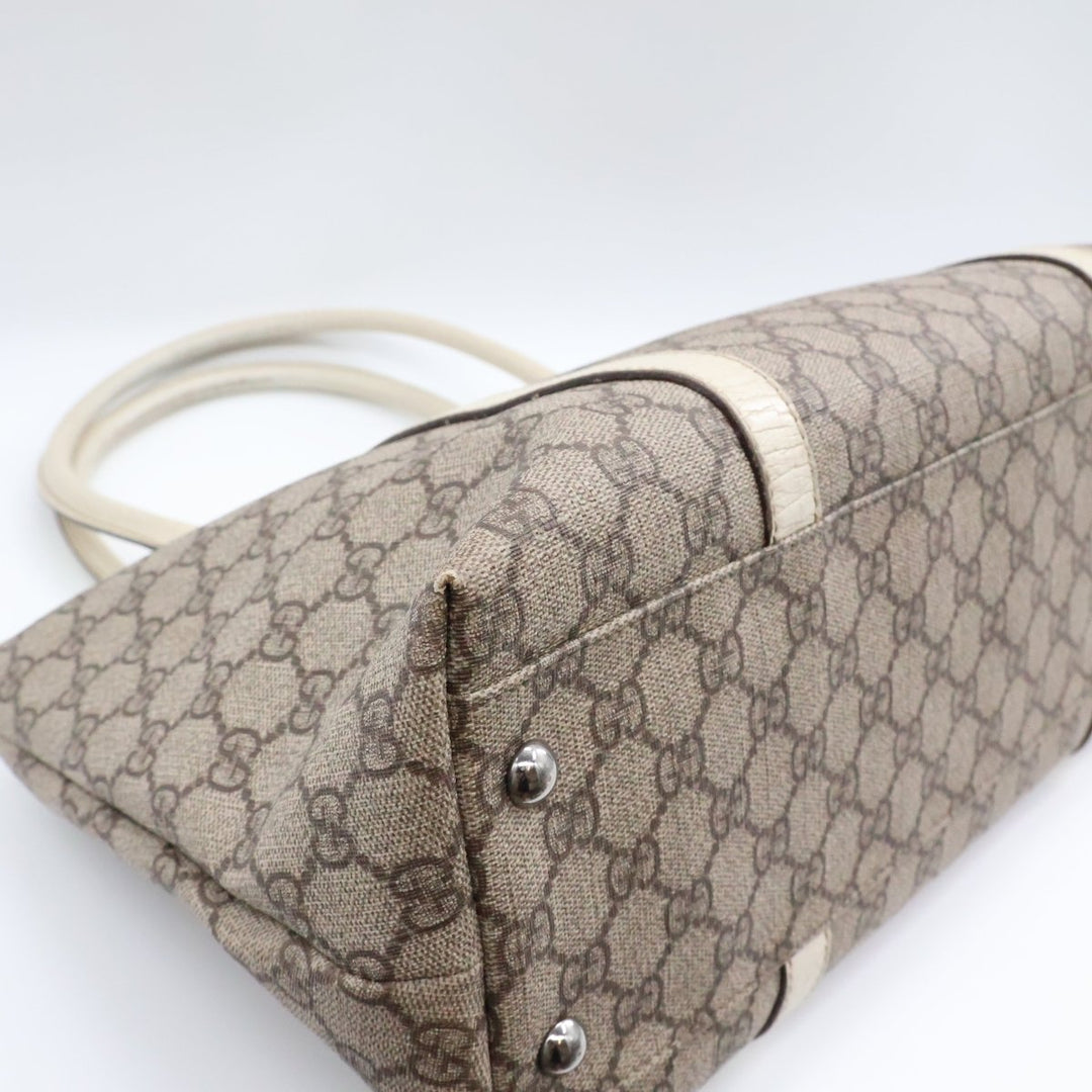 Gucci GG Beige Supreme Canvas Tote Bag - Lux Central