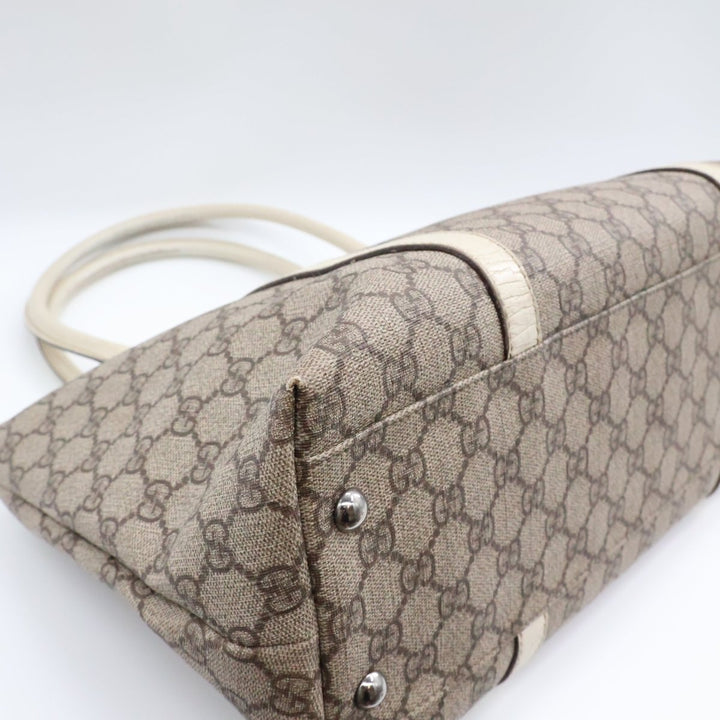 Gucci GG Beige Supreme Canvas Tote Bag - Lux Central