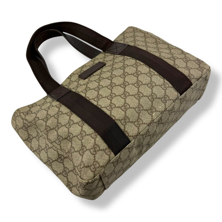 Gucci GG Beige Supreme Canvas Tote Bag - Lux Central