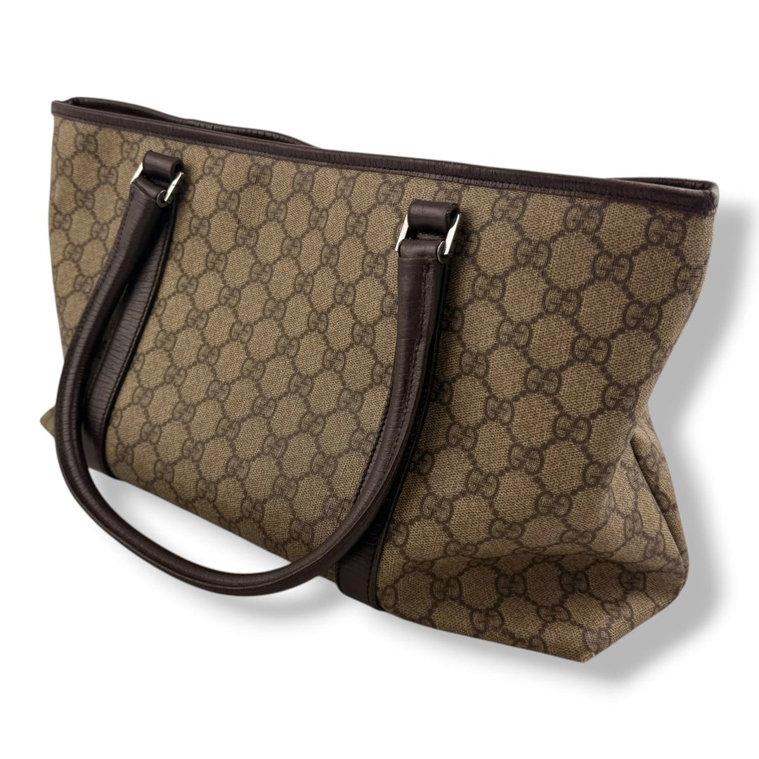 Gucci GG Beige Supreme Canvas Tote Bag - Lux Central