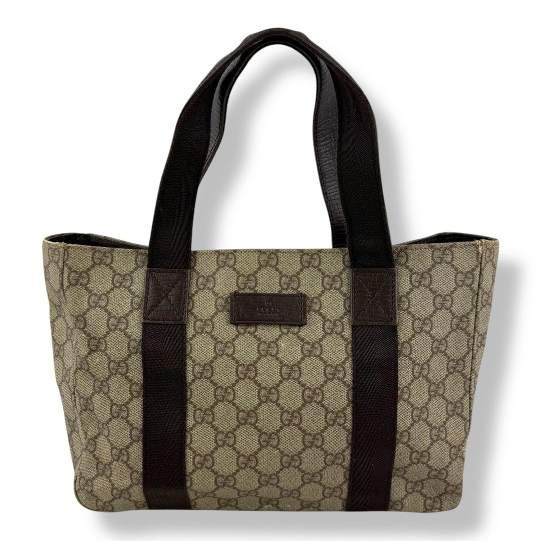 Gucci GG Beige Supreme Canvas Tote Bag - Lux Central